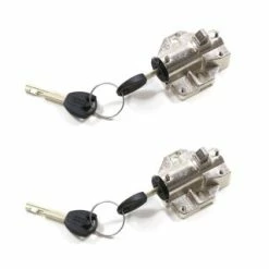 2er Set ABUS E-Bike Akku Schloss Shimano STEPS Schliesszylinder Plus Rahmenakku E8010 & E8016