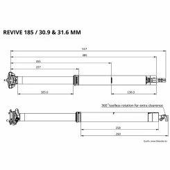 BikeYoke REVIVE 2.0 185 Vario Sattelstütze 31,6mm Dropper Post 3 BikeYoke REVIVE 2.0 185 Vario Sattelstütze 31,6mm Dropper Post – Bild 3