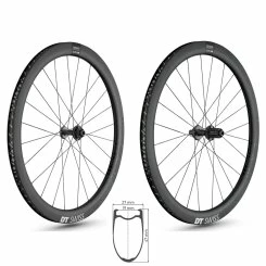 Dt-swiss DT SWISS ERC 1100 DICUT Db 47 ROAD Disc Carbon Laufradsatz Clincher 12x100mm & 12x142mm Shimano