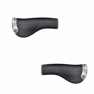 ERGON GP1 BioLeder Lenkergriffe Ergonomisch Geformt Braun, Klemme Silber 3 ERGON GP1 BioLeder Lenkergriffe Ergonomisch Geformt Braun, Klemme Silber – Bild 3