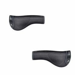 ERGON GP1 BioLeder Lenkergriffe Ergonomisch Geformt Schwarz, Klemme Schwarz