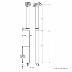 FOX Transfer Factory 31,6mm Internal Sattelstütze 200mm Hub Mod. 2021 - Ohne Hebel 3 FOX Transfer Factory 31,6mm Internal Sattelstütze 200mm Hub Mod. 2021 - Ohne Hebel – Bild 3