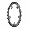 GATES Carbon Drive CDX Riemenscheibe Di2 Vorne 130mm BCD 5-Loch Schwarz