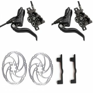 MAGURA MT5 Scheibenbremsen-Set VR/ HR + Adapter + Scheiben Storm HC 1 MAGURA MT5 Scheibenbremsen-Set VR/ HR + Adapter + Scheiben Storm HC
