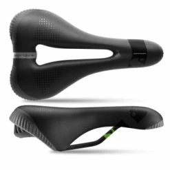 SPORTOURER Garda Man Gel Flow Hi-Viz Sattel Herren Trekking Schwarz