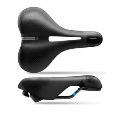 SPORTOURER Kaalam Gel Flow Hi-Viz Sattel City Trekking Schwarz