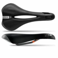 SPORTOURER Sattel X RACE Gel Flow Hi-Viz Schwarz