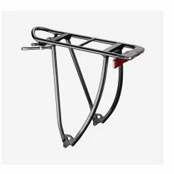 TUBUS Racktime Shine Evo Light Gepäckträger 28" Mit Schmalem Rücklicht + Standlicht, Alu Schwarz (DC)