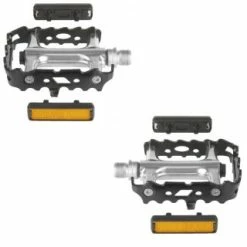VP Components VP Pedale196 MTB Trekking Mit Käfig Schwarz/ Silber Mit Reflektor